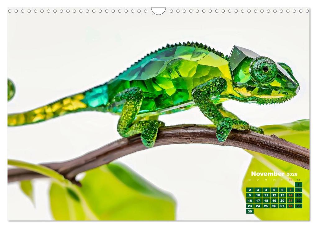 Weitere Ansicht: Chamäleon Artwork (Wandkalender 2026 DIN A3 quer), CALVENDO Monatskalender | Susan Michel, Calvendo