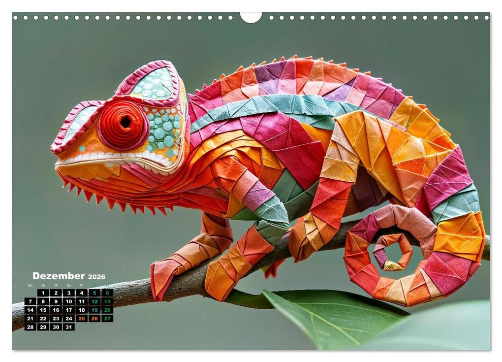 Weitere Ansicht: Chamäleon Artwork (Wandkalender 2026 DIN A3 quer), CALVENDO Monatskalender | Susan Michel, Calvendo