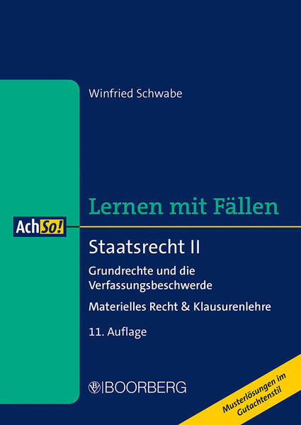Produktbild: Staatsrecht II | Winfried Schwabe