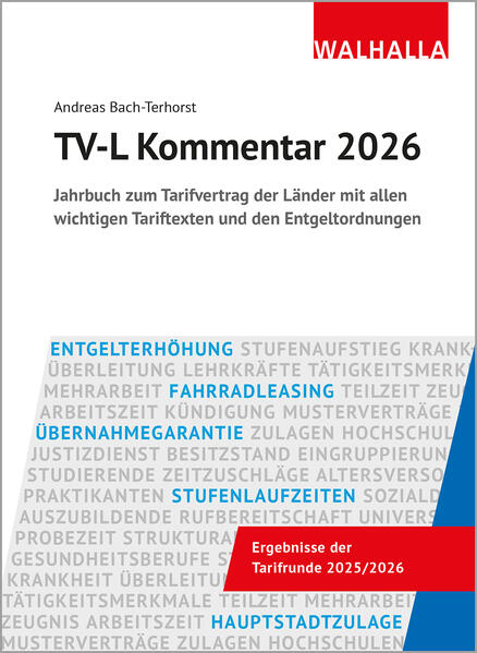 Produktbild: TV-L Kommentar 2026 | Andreas Bach-Terhorst
