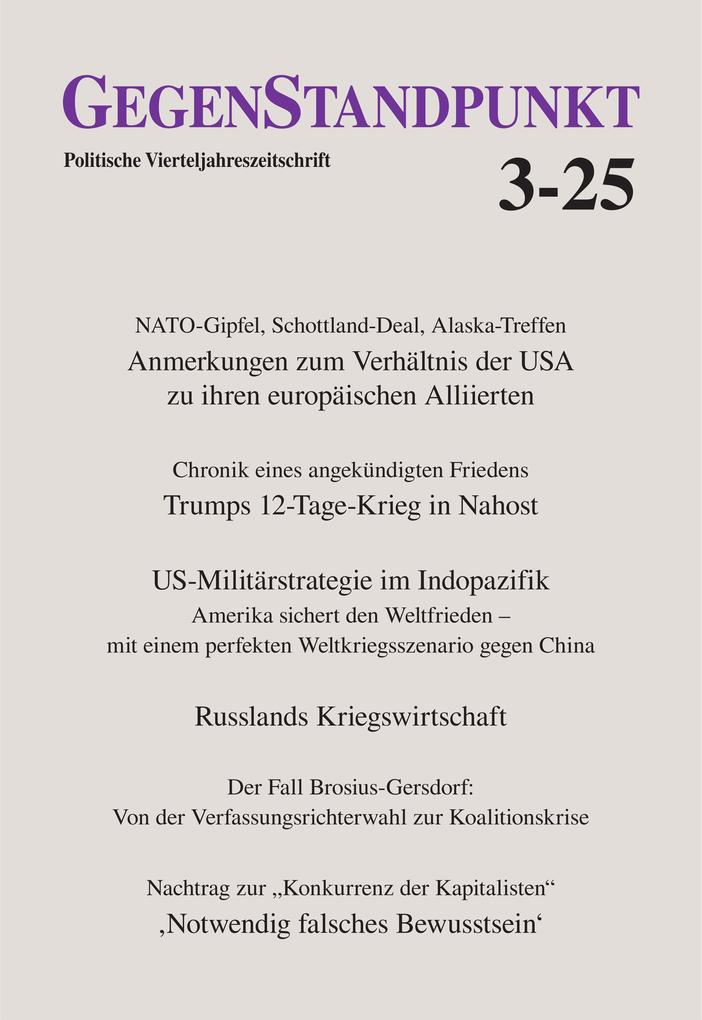Produktbild: GegenStandpunkt 3-25
