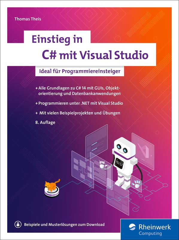 Produktbild: Einstieg in C# mit Visual Studio | Thomas Theis