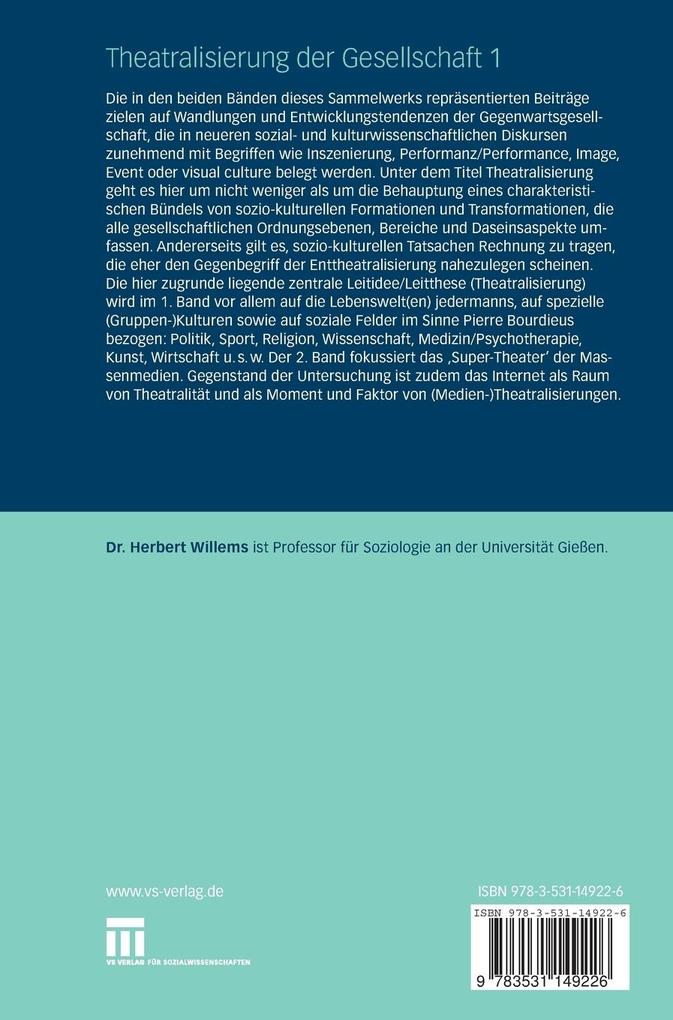 Weitere Ansicht: Theatralisierung der Gesellschaft