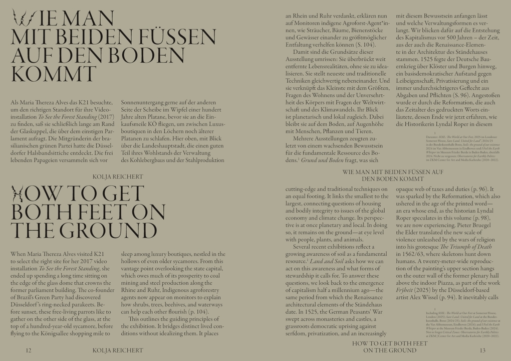 Weitere Ansicht: Grund und Boden / Land and Soil | Studio Pyda