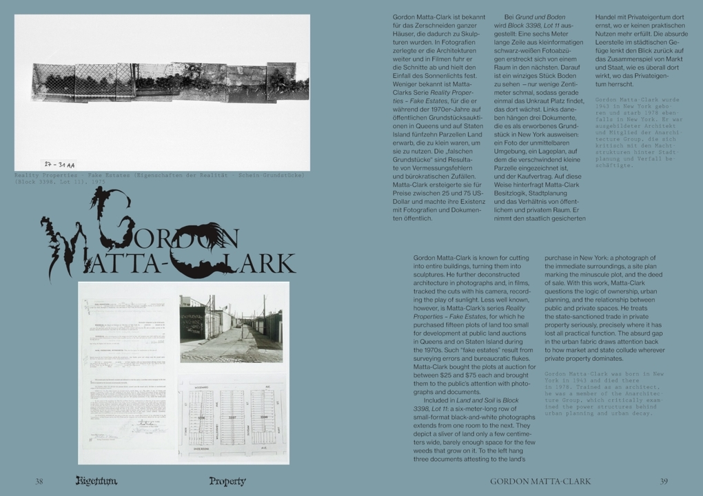 Weitere Ansicht: Grund und Boden / Land and Soil | Studio Pyda