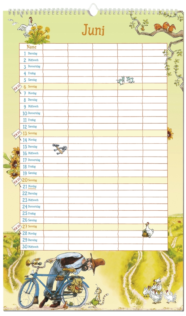 Weitere Ansicht: Pettersson und Findus. Familienkalender 2027 | Sven Nordqvist