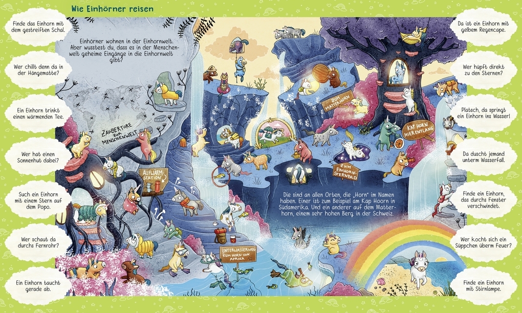 Weitere Ansicht: 101 Einhörner. Mein fabelhaftes Suchbuch | Ruby van der Bogen