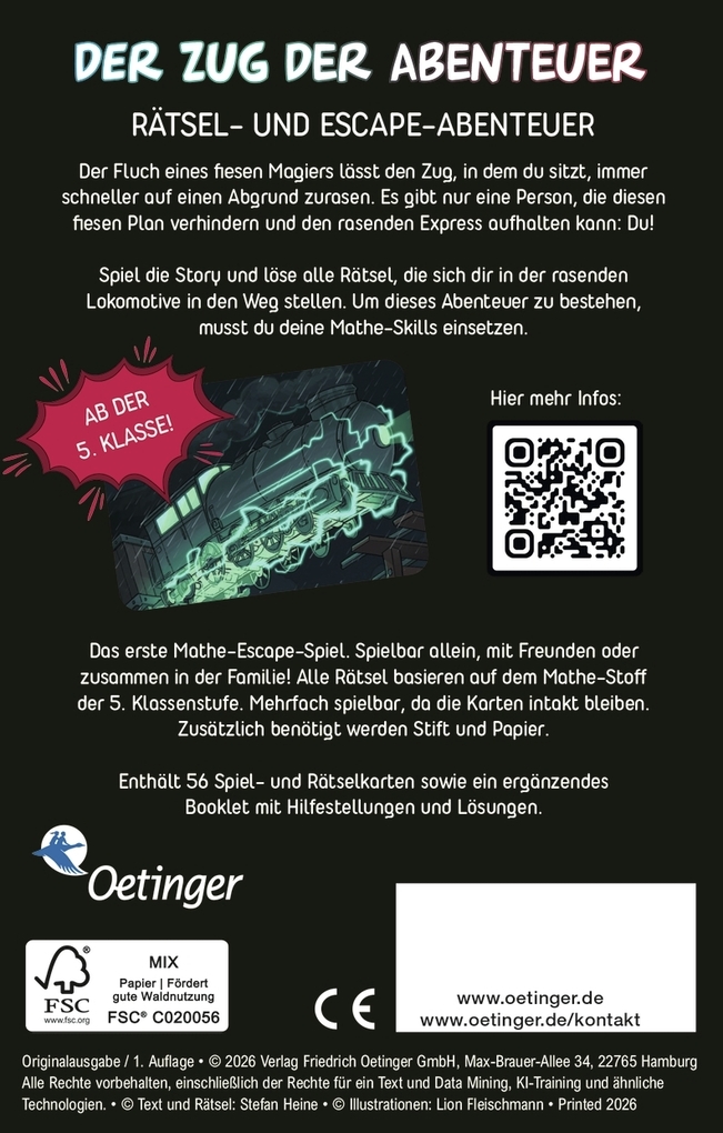 Weitere Ansicht: Deine Rätsel-Challenge. Der Zug der Abenteuer | Stefan Heine