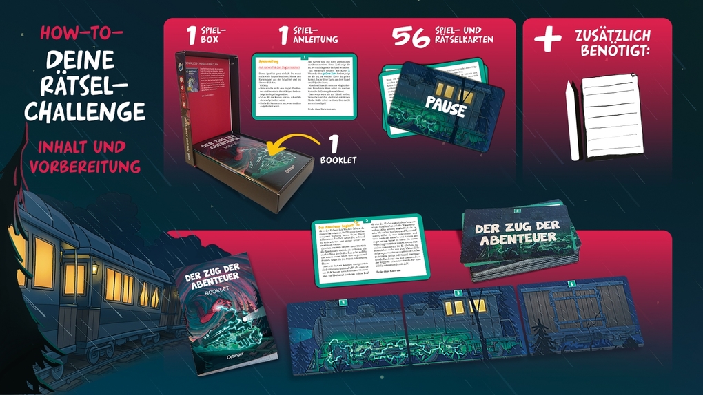 Weitere Ansicht: Deine Rätsel-Challenge. Der Zug der Abenteuer | Stefan Heine