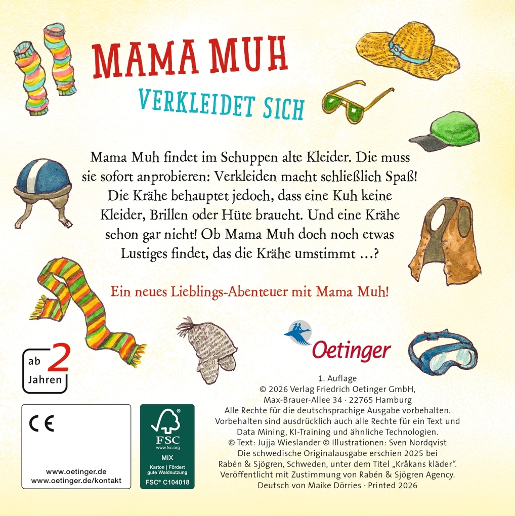 Weitere Ansicht: Mama Muh verkleidet sich | Jujja Wieslander