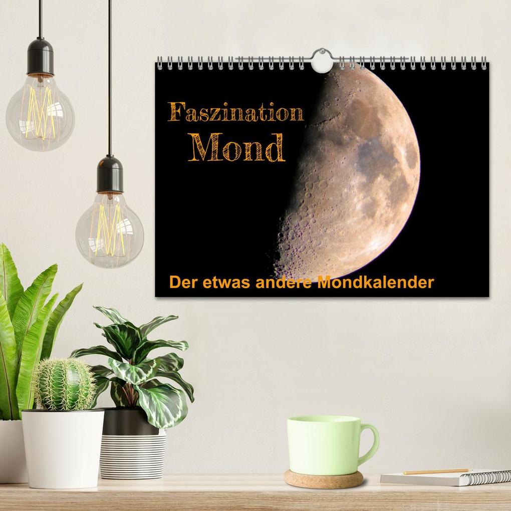 Weitere Ansicht: Faszination Mond - der etwas andere Mondkalender (Wandkalender 2026 DIN A4 quer), CALVENDO Monatskalender | Thomas Rasig, Calvendo