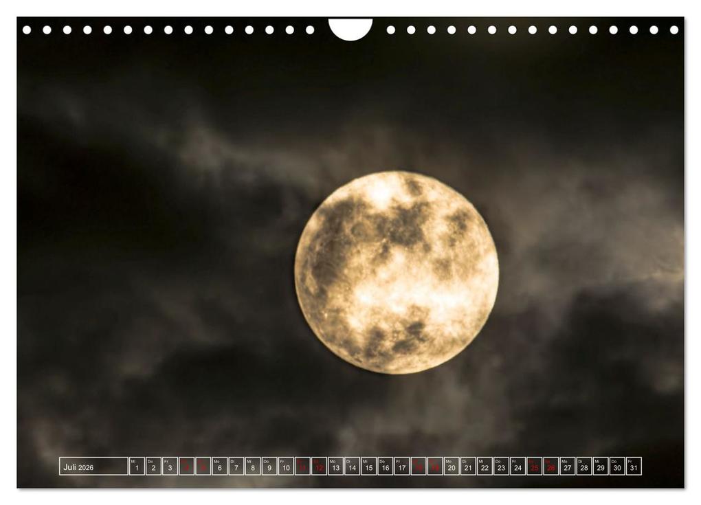 Weitere Ansicht: Faszination Mond - der etwas andere Mondkalender (Wandkalender 2026 DIN A4 quer), CALVENDO Monatskalender | Thomas Rasig, Calvendo