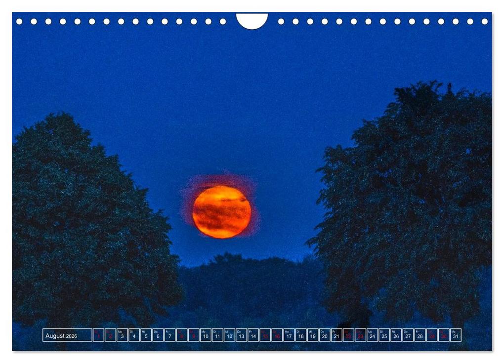 Weitere Ansicht: Faszination Mond - der etwas andere Mondkalender (Wandkalender 2026 DIN A4 quer), CALVENDO Monatskalender | Thomas Rasig, Calvendo