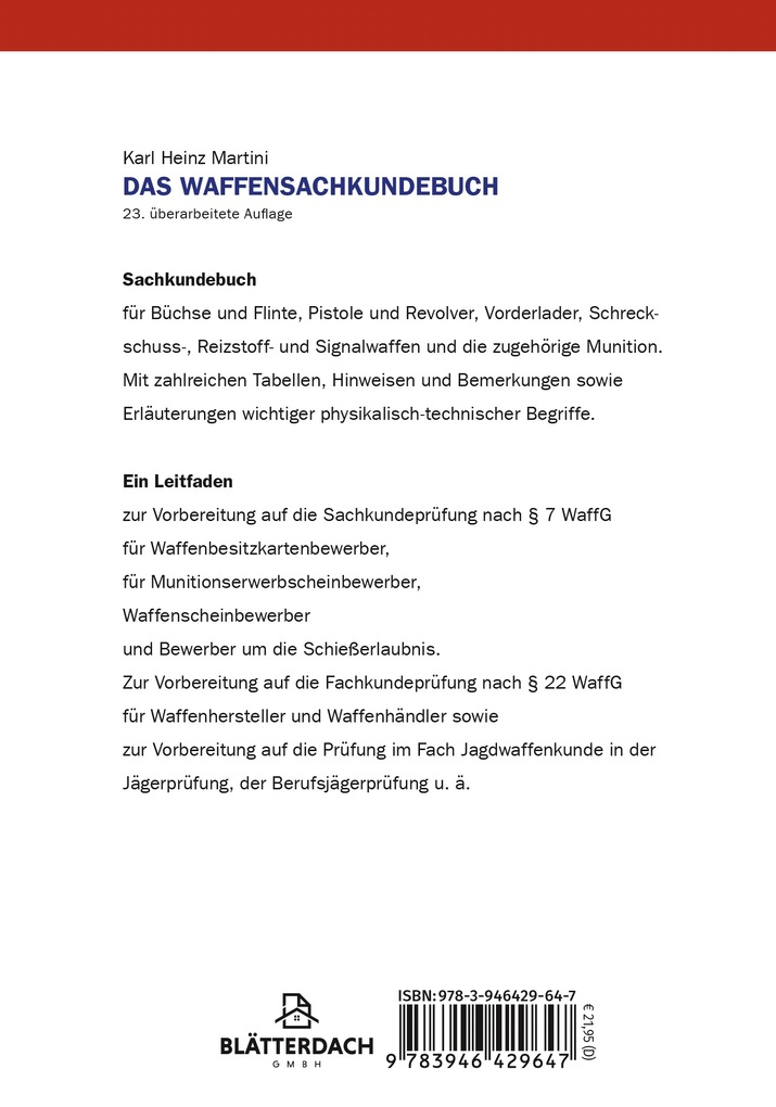 Weitere Ansicht: Das Waffensachkundebuch | Karl-Heinz Martini