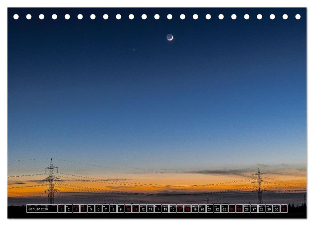 Weitere Ansicht: Faszination Mond - der etwas andere Mondkalender (Tischkalender 2026 DIN A5 quer), CALVENDO Monatskalender | Thomas Rasig, Calvendo