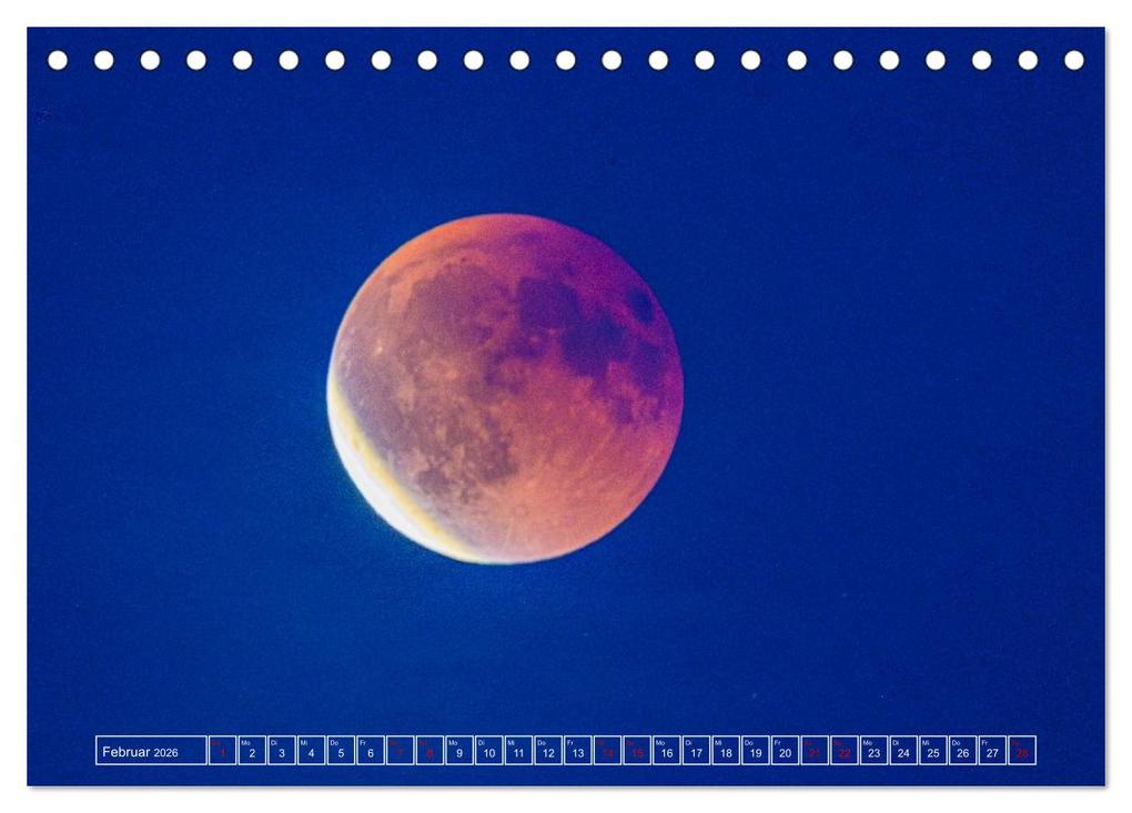 Weitere Ansicht: Faszination Mond - der etwas andere Mondkalender (Tischkalender 2026 DIN A5 quer), CALVENDO Monatskalender | Thomas Rasig, Calvendo