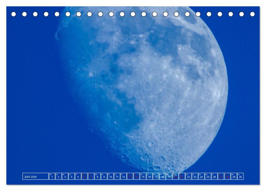 Weitere Ansicht: Faszination Mond - der etwas andere Mondkalender (Tischkalender 2026 DIN A5 quer), CALVENDO Monatskalender | Thomas Rasig, Calvendo