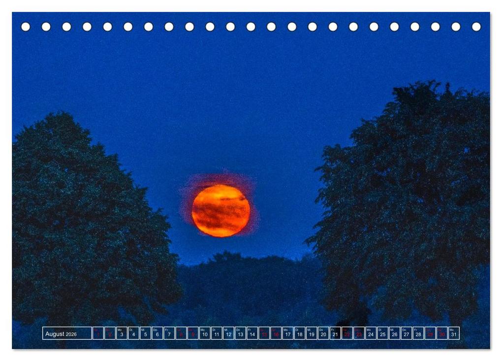Weitere Ansicht: Faszination Mond - der etwas andere Mondkalender (Tischkalender 2026 DIN A5 quer), CALVENDO Monatskalender | Thomas Rasig, Calvendo