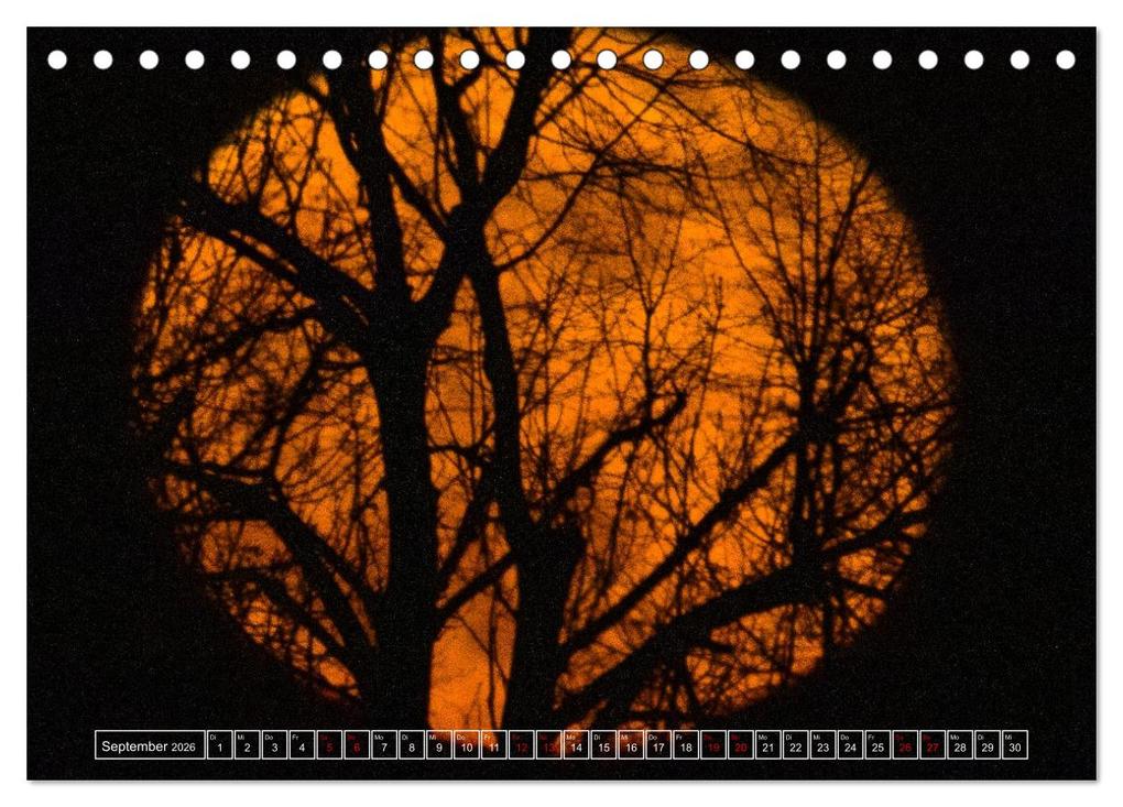 Weitere Ansicht: Faszination Mond - der etwas andere Mondkalender (Tischkalender 2026 DIN A5 quer), CALVENDO Monatskalender | Thomas Rasig, Calvendo