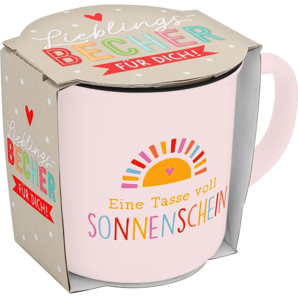 Weitere Ansicht: Becher in Emailloptik "Eine Tasse voll Sonnenschein"