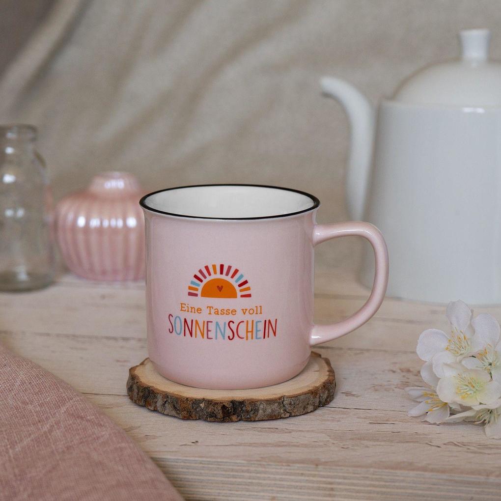 Weitere Ansicht: Becher in Emailloptik "Eine Tasse voll Sonnenschein"