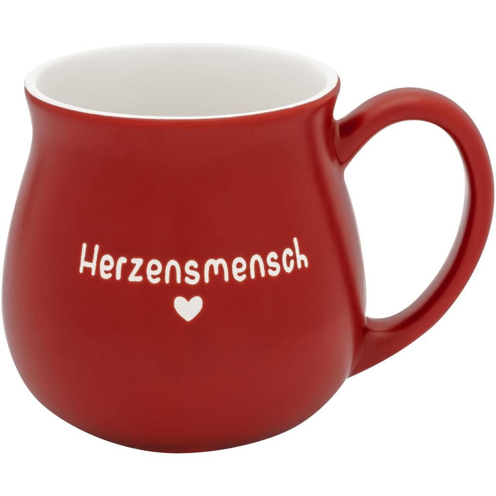 Weitere Ansicht: GRUSS & CO Tasse bauchig graviert "Herzensmensch"