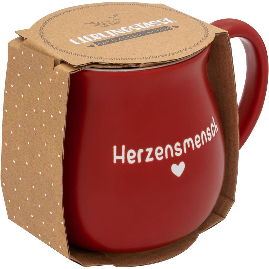 Weitere Ansicht: GRUSS & CO Tasse bauchig graviert "Herzensmensch"