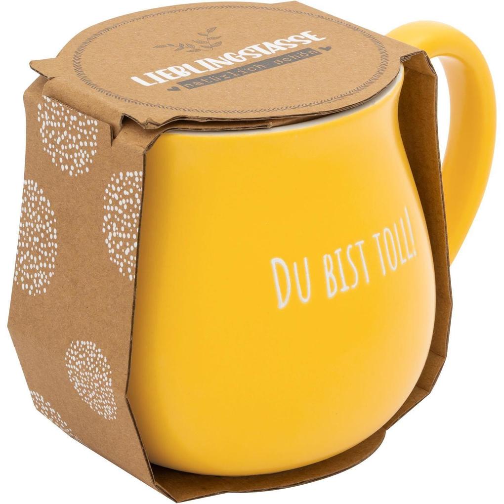 Weitere Ansicht: GRUSS & CO Tasse bauchig graviert "Du bist toll"