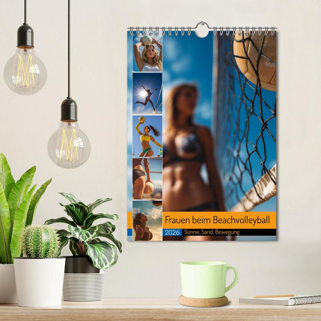 Weitere Ansicht: Frauen beim Beachvolleyball - Sonne, Sand, Bewegung (Wandkalender 2026 DIN A4 hoch), CALVENDO Monatskalender | MB Fotografie, Calvendo