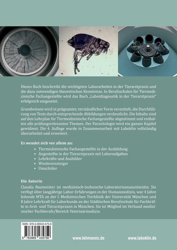Weitere Ansicht: Labordiagnostik in der Tierarztpraxis | Claudia Baumeister
