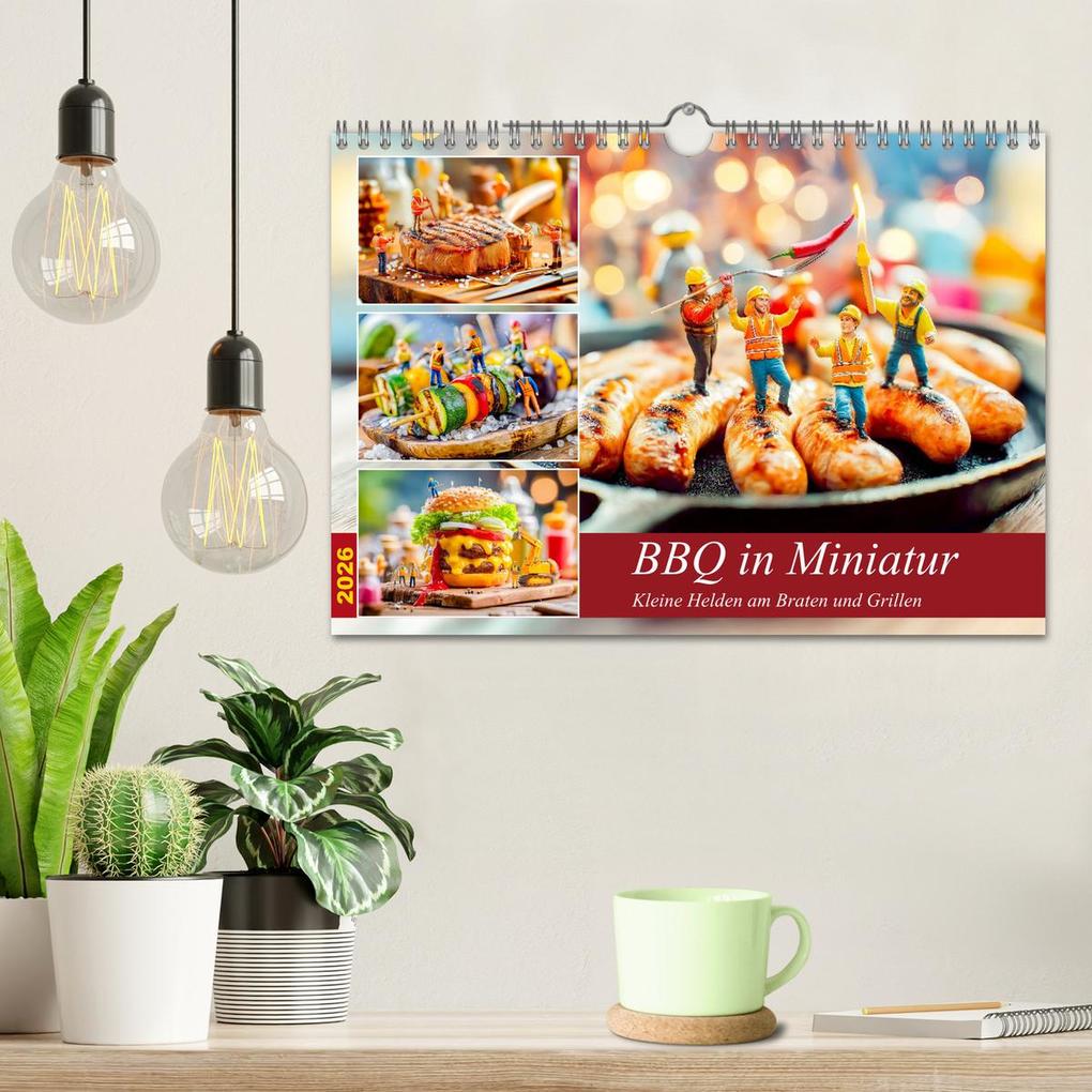 Weitere Ansicht: BBQ in Miniatur - Kleine Helden am Braten und Grillen (Wandkalender 2026 DIN A4 quer), CALVENDO Monatskalender | Anja Frost, Calvendo