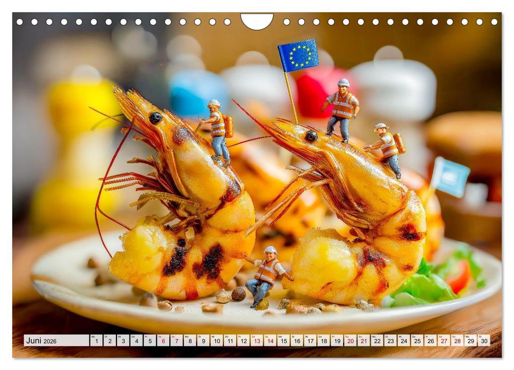 Weitere Ansicht: BBQ in Miniatur - Kleine Helden am Braten und Grillen (Wandkalender 2026 DIN A4 quer), CALVENDO Monatskalender | Anja Frost, Calvendo