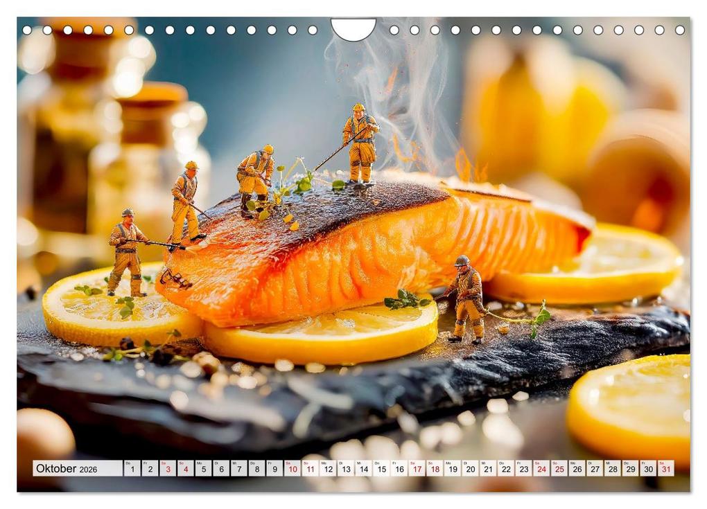 Weitere Ansicht: BBQ in Miniatur - Kleine Helden am Braten und Grillen (Wandkalender 2026 DIN A4 quer), CALVENDO Monatskalender | Anja Frost, Calvendo