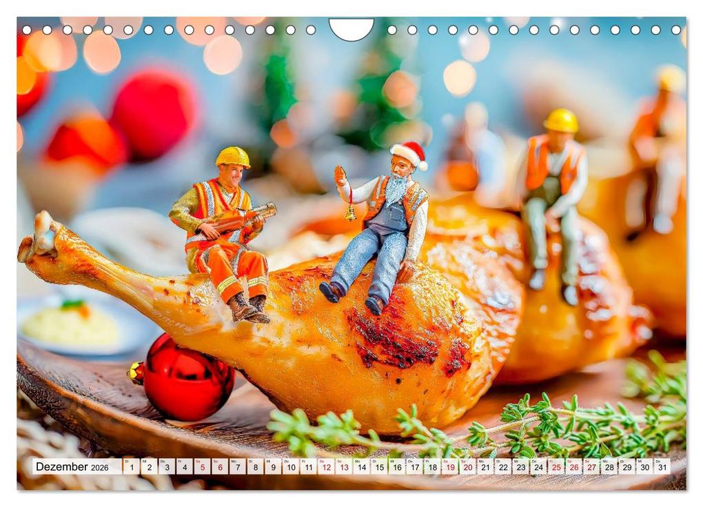 Weitere Ansicht: BBQ in Miniatur - Kleine Helden am Braten und Grillen (Wandkalender 2026 DIN A4 quer), CALVENDO Monatskalender | Anja Frost, Calvendo