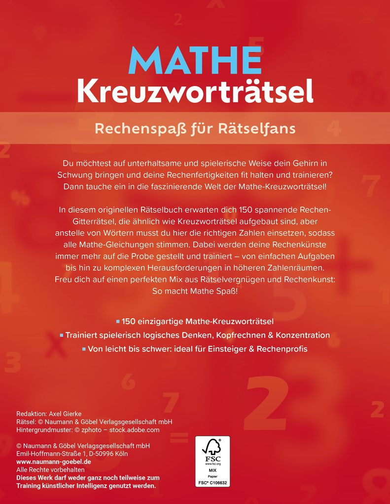 Weitere Ansicht: Mathe-Kreuzworträtsel