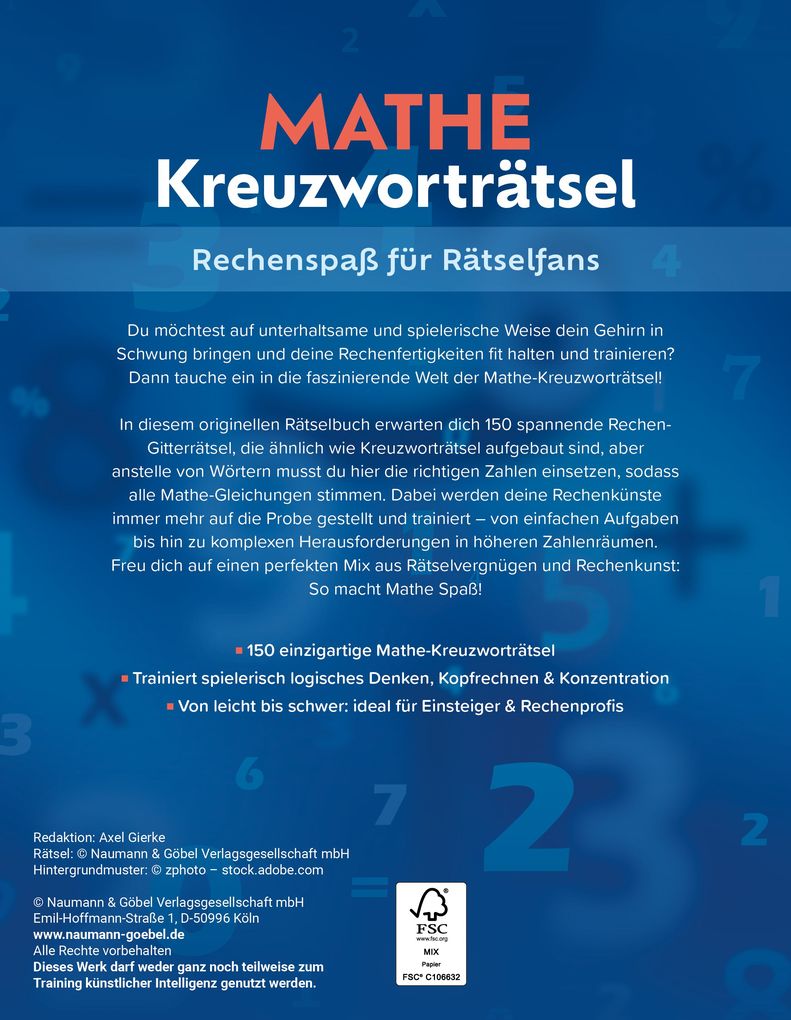 Weitere Ansicht: Mathe-Kreuzworträtsel