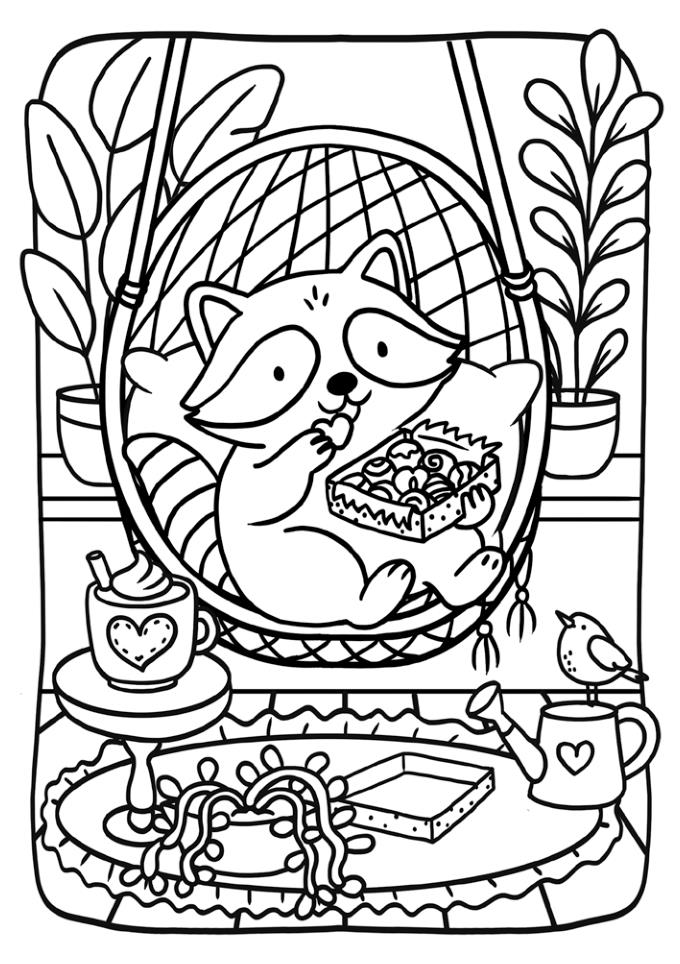 Weitere Ansicht: Comfy Life I 20 Ausmal-Postkarten