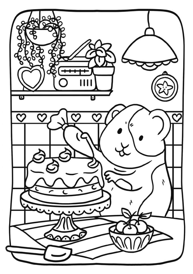 Weitere Ansicht: Comfy Life I 20 Ausmal-Postkarten