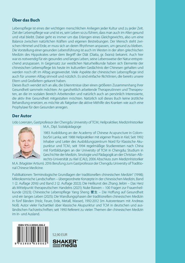 Weitere Ansicht: Chinesische Lebenspflege Yang Sheng | Udo Lorenzen