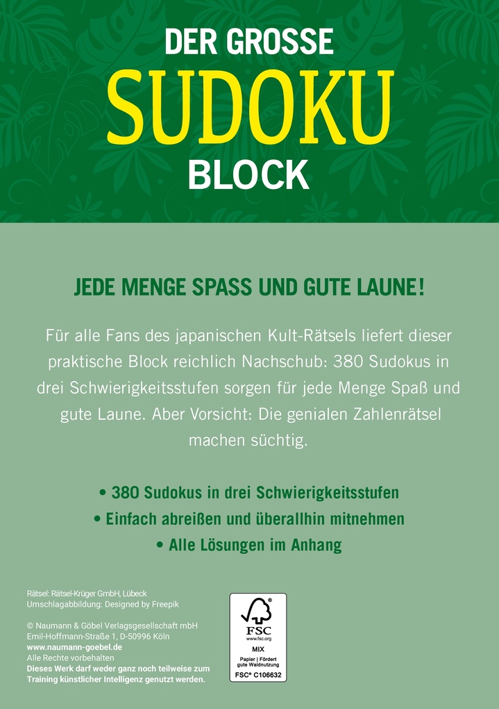 Weitere Ansicht: Der große Sudoku-Block - Band 11