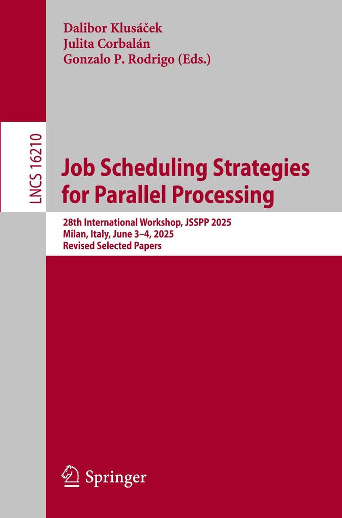 Produktbild: Job Scheduling Strategies for Parallel Processing