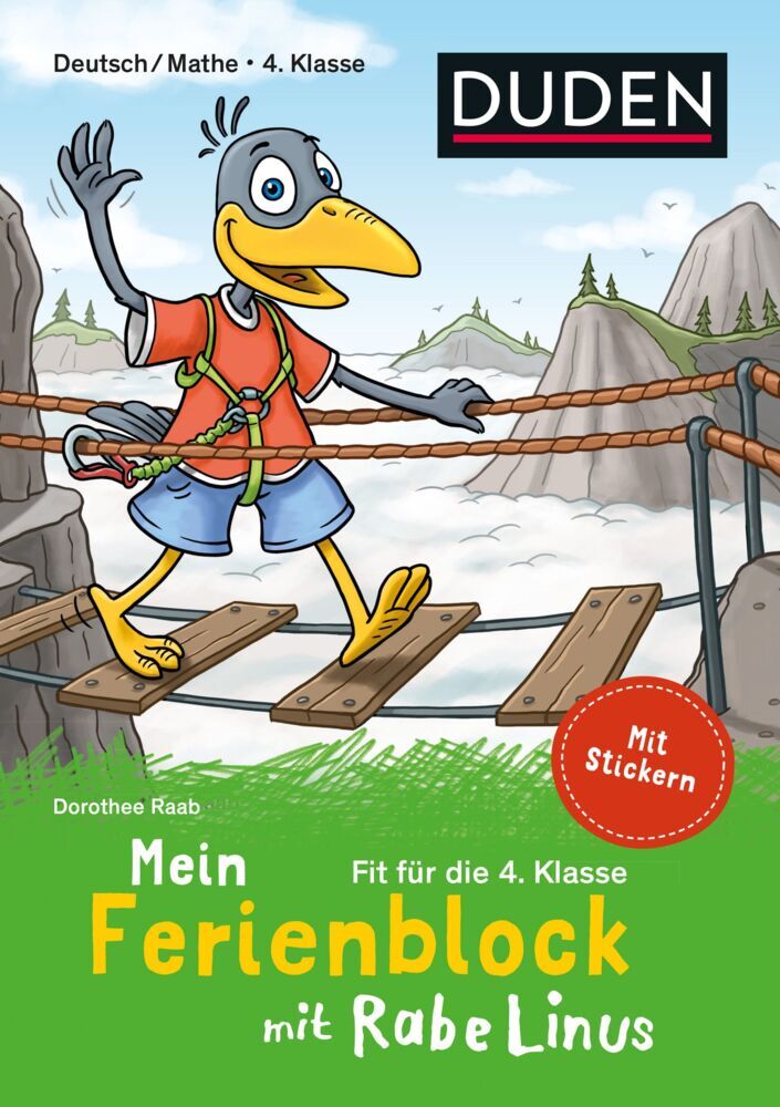 Produktbild: Mein Ferienblock mit Rabe Linus - Fit für die 4. Klasse | Dorothee Raab