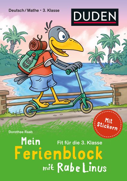 Produktbild: Mein Ferienblock mit Rabe Linus - Fit für die 3. Klasse | Dorothee Raab