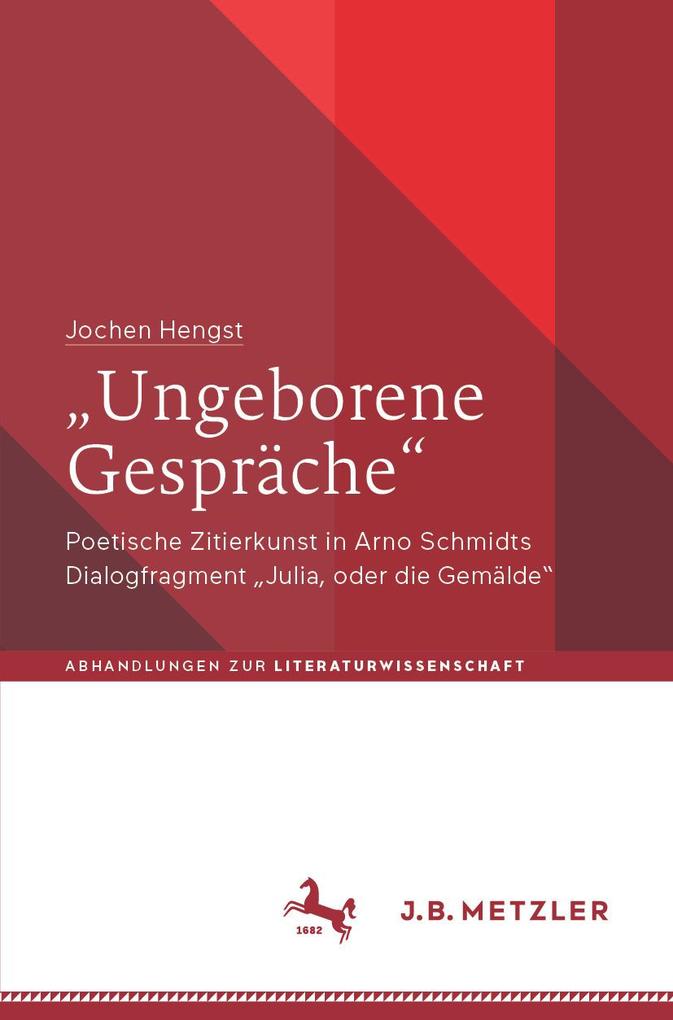 Produktbild: "Ungeborene Gespräche" | Jochen Hengst