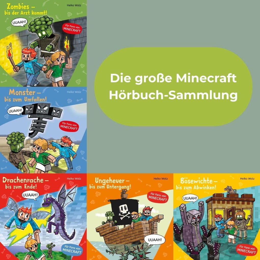 Produktbild: Minecraft : Die große Minecraft Hörbuch-Sammlung | Heiko Wolz