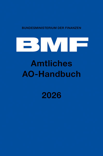 Produktbild: Amtliches AO-Handbuch 2026