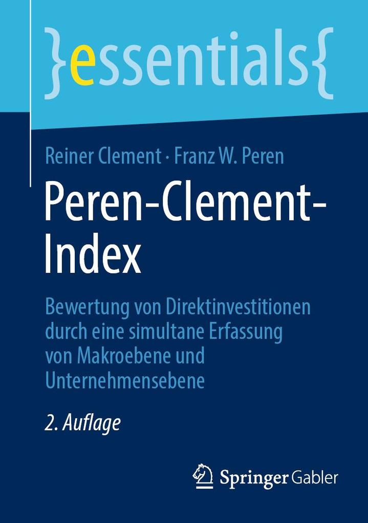 Produktbild: Peren-Clement-Index | Reiner Clement, Franz W. Peren