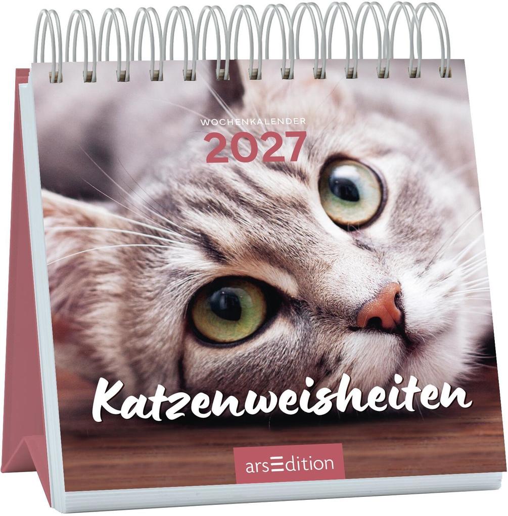 Produktbild: Mini-Wochenkalender Katzenweisheiten 2027