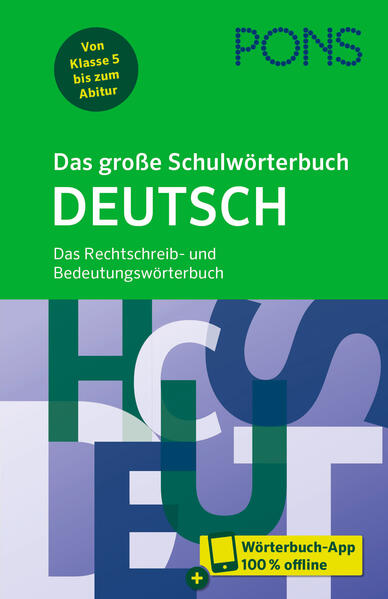 Produktbild: PONS Das große Schulwörterbuch Deutsch