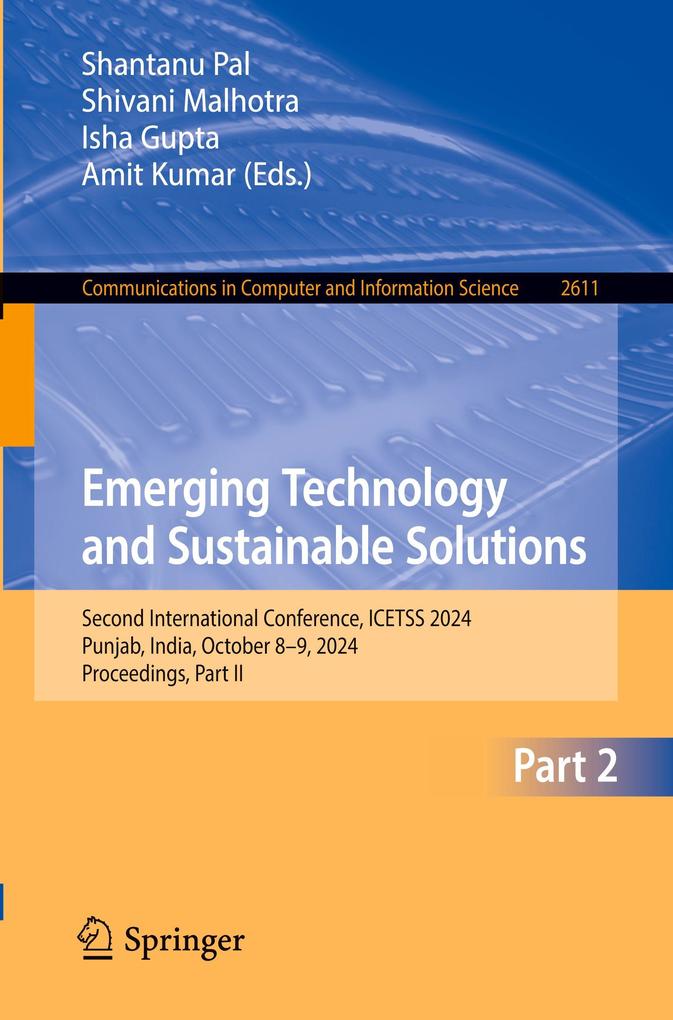 Produktbild: Emerging Technology and Sustainable Solutions